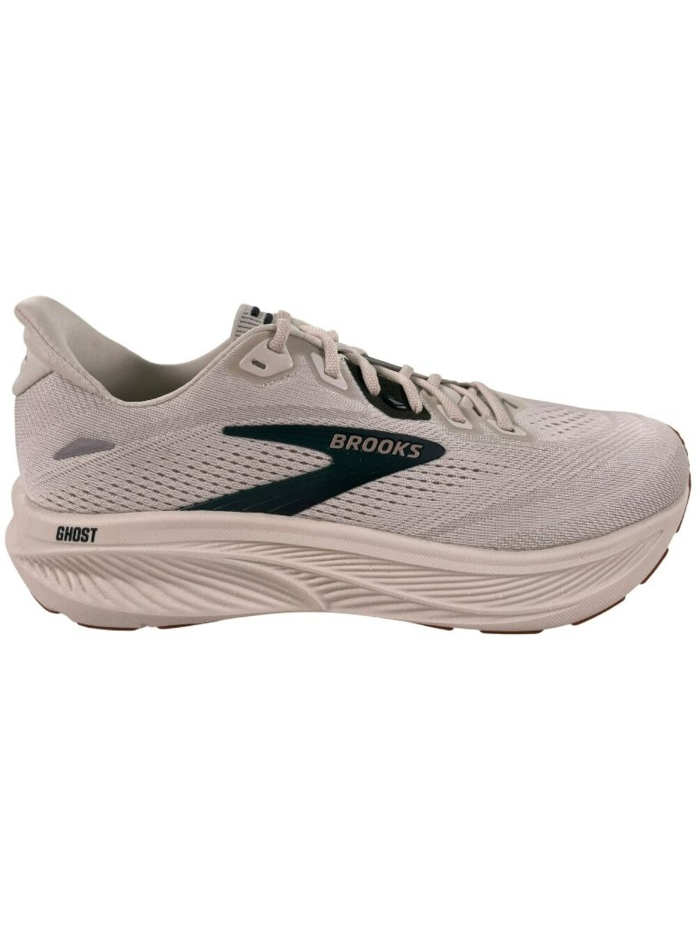 Brooks Ghost 18 Running Shoes Grey Spruce Tan Lightweight Gym Men's Sz 10 NEW